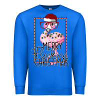True Royal Merryy Flocking Christmas Flamingo Premium Sweatshirt - Bettercallsaul