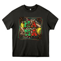 Asphalt softball mama with leopard Heavy Core Tee - Zillion Design Studio