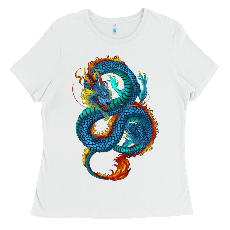 Blue Dragon Ladies Tee by RanaPortraitStore | Teevron