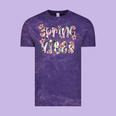 Spring Vibes Vintage Tee Designed By Artiststas