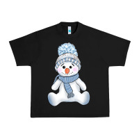 Black winter snowman Urban Heavy Tee - AdoDesignShop