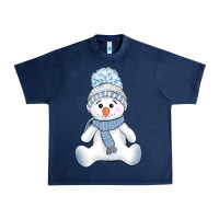 Navy winter snowman Urban Heavy Tee - AdoDesignShop
