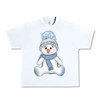 White winter snowman Urban Heavy Tee - AdoDesignShop