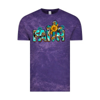 Cloud Purple faith with cross ado Vintage Tee - AdoDesignShop