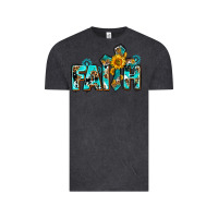 Vintage Black faith with cross ado Vintage Tee - AdoDesignShop