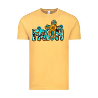Vintage Mustard faith with cross ado Vintage Tee - AdoDesignShop