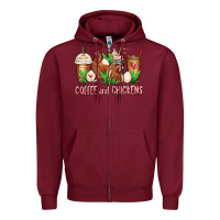 Chicken   Coffee Cups Zipper Hoodie | Teevron