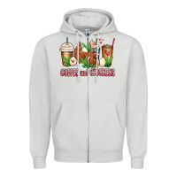 Dove Grey chicken   coffee cups Zipper Hoodie - MaliasSmallBusiness