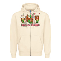 Sandshell chicken   coffee cups Zipper Hoodie - MaliasSmallBusiness