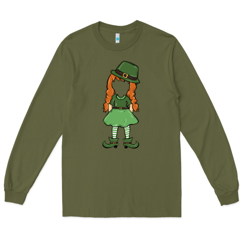 Leprechaun Girl Faceless Long Sleeve Tee by MaliasSmallBusiness | Teevron