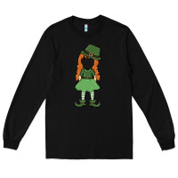 Black leprechaun girl faceless Long Sleeve Tee - MaliasSmallBusiness