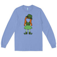 Colony Blue leprechaun girl faceless Long Sleeve Tee - MaliasSmallBusiness