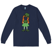 Navy leprechaun girl faceless Long Sleeve Tee - MaliasSmallBusiness