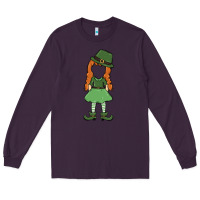 Plum leprechaun girl faceless Long Sleeve Tee - MaliasSmallBusiness