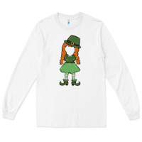 White leprechaun girl faceless Long Sleeve Tee - MaliasSmallBusiness