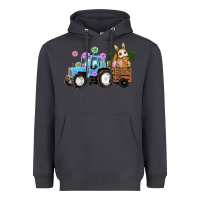 Smoke easter tracktor bunny carrot flowers  egg Heavyweight Hoodie - RanaPortraitStore