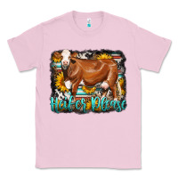 Bubblegum Pink Western Heifer Please Simmental Cow Classic Tee - LillyAllenDesigns