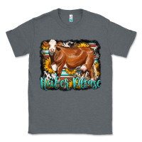 Charcoal Heather Western Heifer Please Simmental Cow Classic Tee - LillyAllenDesigns