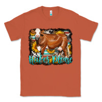 Copper Western Heifer Please Simmental Cow Classic Tee - LillyAllenDesigns