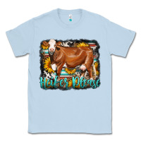Dusty Blue Western Heifer Please Simmental Cow Classic Tee - LillyAllenDesigns