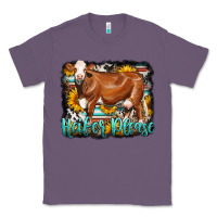 Lavender Western Heifer Please Simmental Cow Classic Tee - LillyAllenDesigns