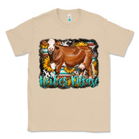 Mushroom Western Heifer Please Simmental Cow Classic Tee - LillyAllenDesigns