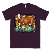Plum Western Heifer Please Simmental Cow Classic Tee - LillyAllenDesigns