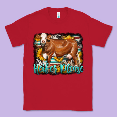 Western Heifer Please Simmental Cow Classic Tee Designed By Lillyallendesigns