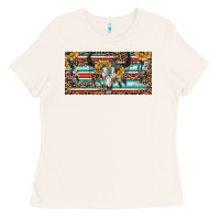 Bone Boho bull skull and serape Ladies Tee - RanaPortraitStore