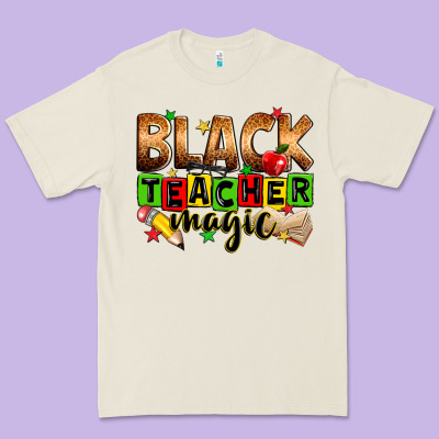 Black Teacher Magic Premium Tee Designed By Zillion Design Studio