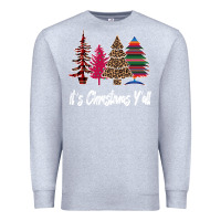 Heather Grey It s Christmas Y all Premium Sweatshirt - Bettercallsaul