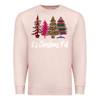 Pale Pink It s Christmas Y all Premium Sweatshirt - Bettercallsaul