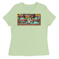 Matcha Boho bull skull and serape Ladies Tee - RanaPortraitStore