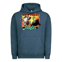 Pigment Midnight Navy Not today Heifer Urban Hoodie - HowdyJamesFarm