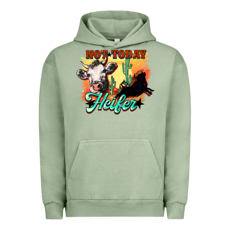 Not Today Heifer Urban Hoodie by HowdyJamesFarm | Teevron