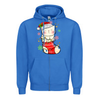 True Royal christmas cat in Zipper Hoodie - MaliasSmallBusiness