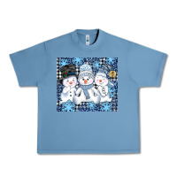 Pebble Blue snowman tumbler Urban Heavy Tee - AdoDesignShop