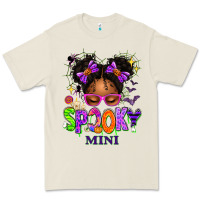 Bone Spooky Mini Halloween Messy Bun Premium Tee - texasbilliewilder