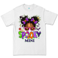 White Spooky Mini Halloween Messy Bun Premium Tee - texasbilliewilder