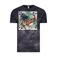 Cloud Black statue of liberty leopard Vintage Tee - BundleAndBundleShop