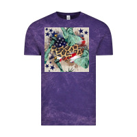 Cloud Purple statue of liberty leopard Vintage Tee - BundleAndBundleShop