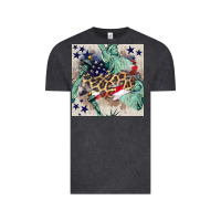 Statue Of Liberty Leopard Vintage Tee | Teevron