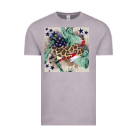 Vintage Zinc statue of liberty leopard Vintage Tee - BundleAndBundleShop