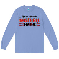 Colony Blue loud and proud baseball mama Long Sleeve Tee - MaliasSmallBusiness