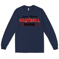 Navy loud and proud baseball mama Long Sleeve Tee - MaliasSmallBusiness