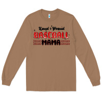 Toasted Coconut loud and proud baseball mama Long Sleeve Tee - MaliasSmallBusiness