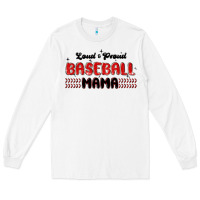 White loud and proud baseball mama Long Sleeve Tee - MaliasSmallBusiness