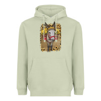 Matcha Donkey With Sunflowers Heavyweight Hoodie - Bettercallsaul