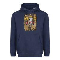 Navy Donkey With Sunflowers Heavyweight Hoodie - Bettercallsaul