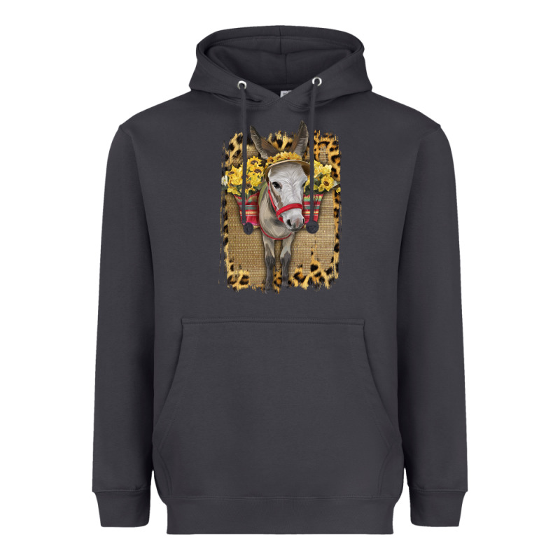 Donkey With Sunflowers Heavyweight Hoodie by Bettercallsaul | Teevron